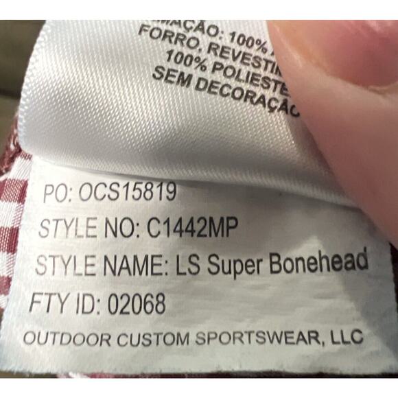 Columbia PFG Super Bonehead Shirt Men’s Size Small Vented MS State Maroon White - Picture 7 of 7